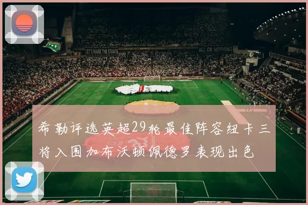 希勒评选英超29轮最佳阵容纽卡三将入围加布沃顿佩德罗表现出色